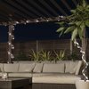 Pure Garden Outdoor Solar Rope Lights with Cable String and 100 LED Lights with 8 Modes, Cool White 50-LG1008